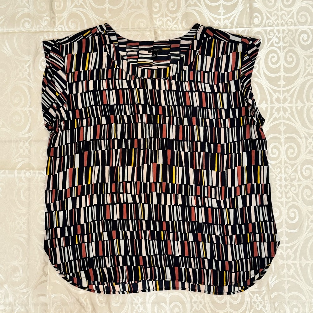 ANN TAYLOR MULTICOLOR BLOUSE